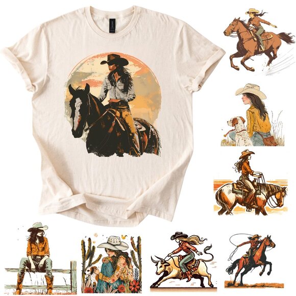 Gildan Tops - 🐎Rustic Western Cowgirl Lifestyle Tops: Horse Riding & Rodeo Outfits for Women